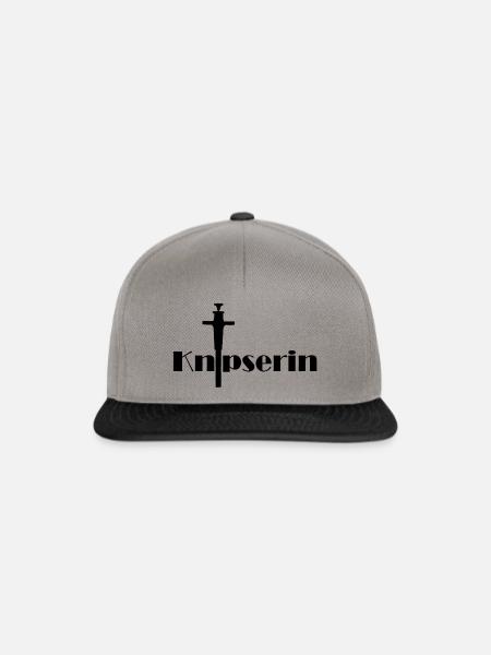 Knipserin - Snapback Cap - Graphit/Schwarz