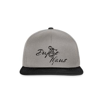 Dufte Maus - Stylisch schnuppern, stark verkaufen - Snapback Cap - Graphit/Schwarz - Vorne