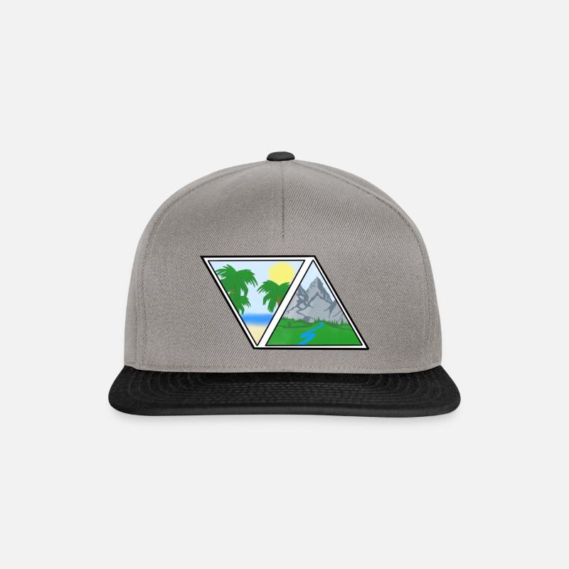 Urlaub - Snapback Cap - Graphit/Schwarz