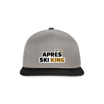 Apres Ski King Koenig Snow Slope - Snapback Cap - graphite/black - Front