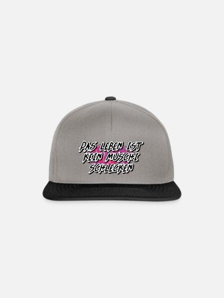 muschi schlecken - Snapback Cap - Graphit/Schwarz