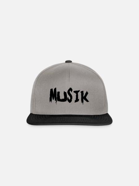 Musik - Snapback Cap - Graphit/Schwarz