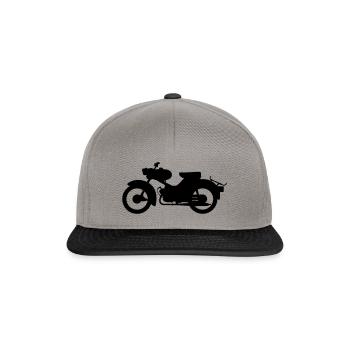 Simson Spatz Silhouette - Snapback Cap - Graphit/Schwarz - Vorne