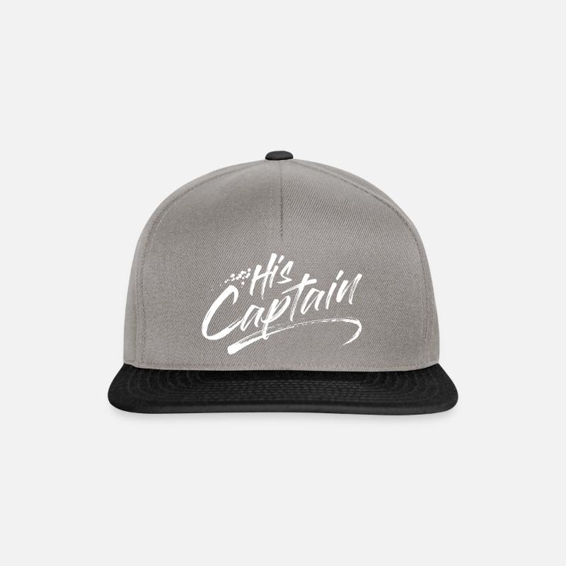 His Captain - Snapback Cap - graphite/black