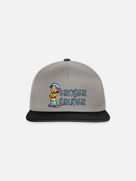 Großer Bruder - Snapback Cap - Graphit/Schwarz