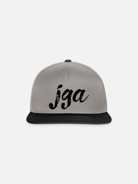 jga, schwarz - Snapback Cap - Graphit/Schwarz