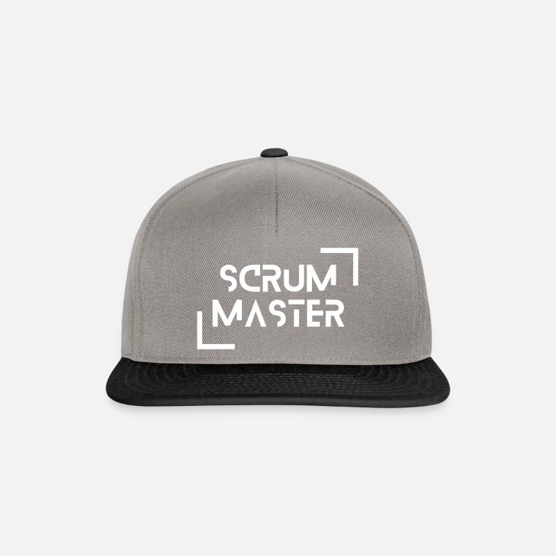 Scrum Master simple design - Snapback Cap - graphite/black