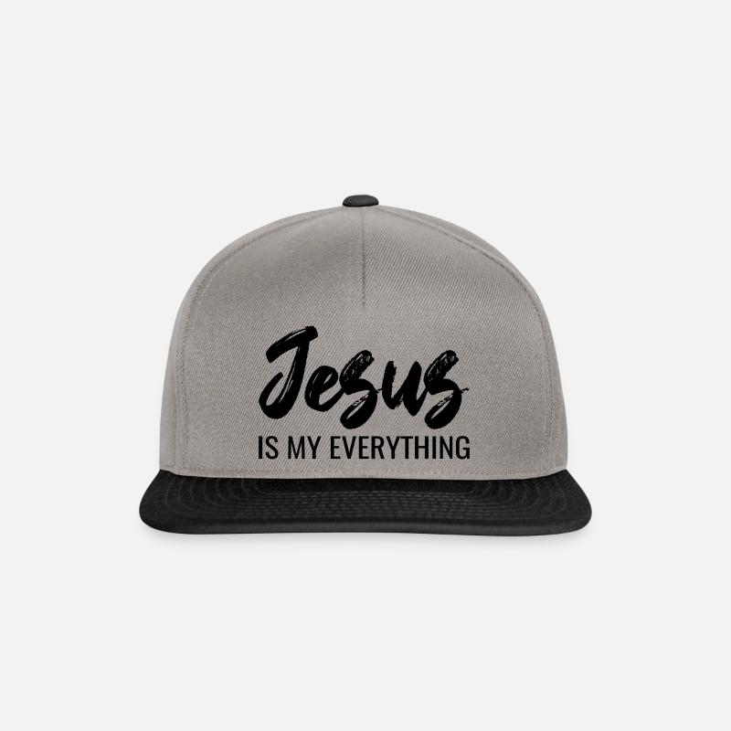 Jesus christliches Geschenk Sprüche - Snapback Cap - Graphit/Schwarz