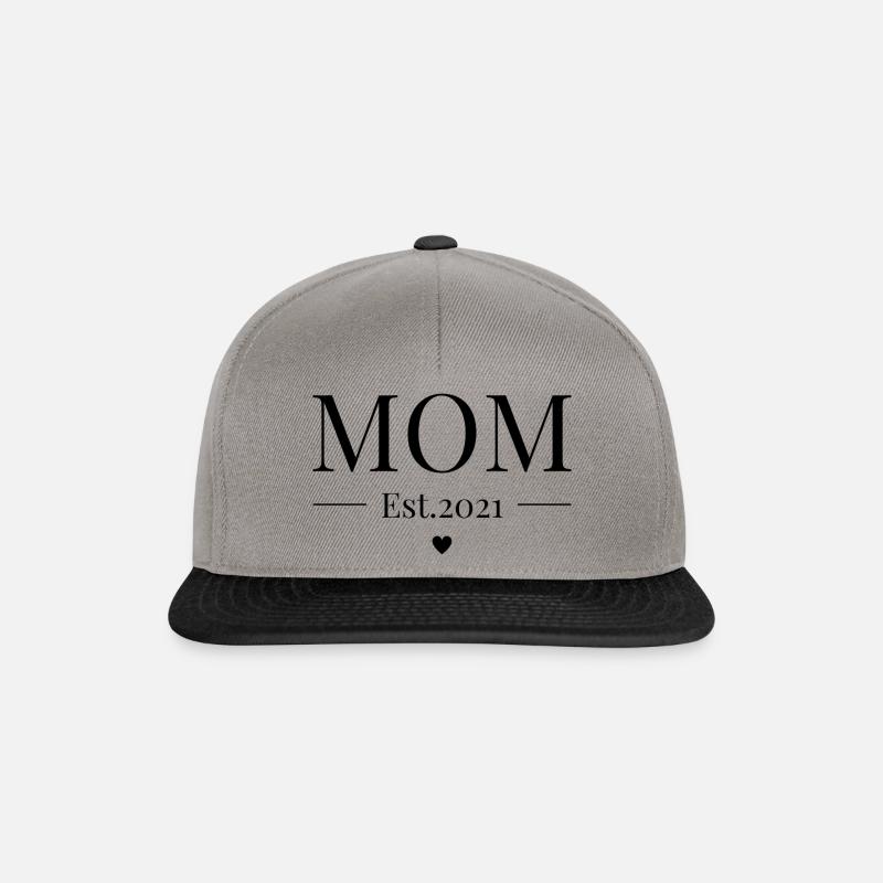 Mama seit 2021 - Snapback Cap - Graphit/Schwarz