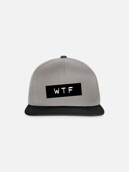 WTF - Snapback Cap - Graphit/Schwarz