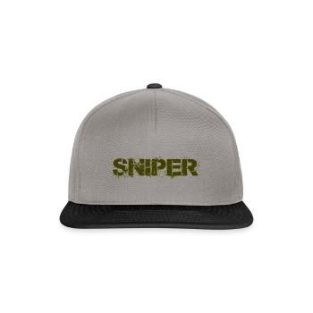 Sniper Army Green - Snapback Cap - graphite/black - Front