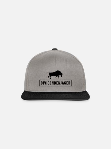DIVIDENDEN-JÄGER - Snapback Cap - Graphit/Schwarz
