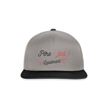 Père-fect ! Lieutenant - Casquette snapback - gris graphite/noir - Devant