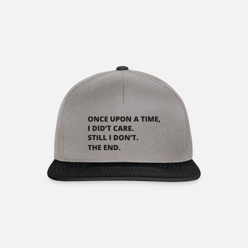 Es war einmal war mir egal, ich weiß es immer noch nicht Das Ende - Snapback Cap - Graphit/Schwarz