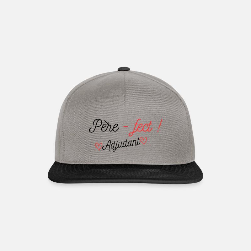 Père-fect ! adjudant - Casquette snapback - gris graphite/noir
