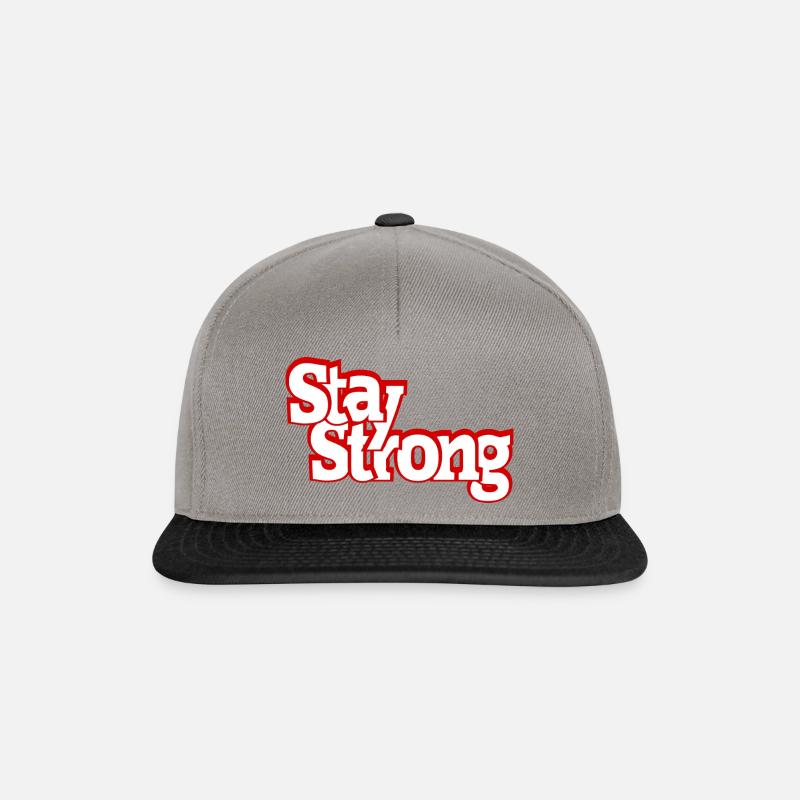 Stay Strong - Snapback Cap - Graphit/Schwarz