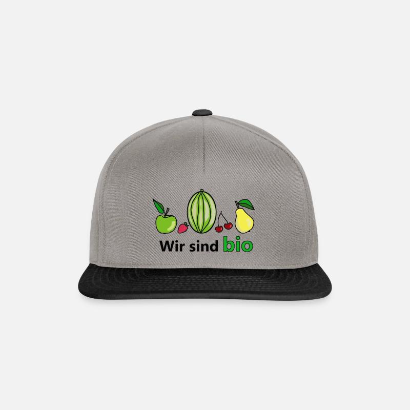 Bio-Obst - Snapback Cap - Graphit/Schwarz