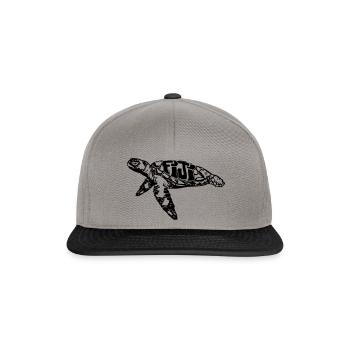 Tortue du Pacifique, tortue - Casquette snapback - gris graphite/noir - Devant