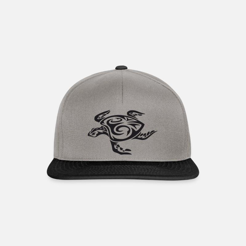 Turtle / Maori - Snapback Cap - Graphit/Schwarz