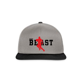 bête de rugby - Casquette snapback - gris graphite/noir - Devant