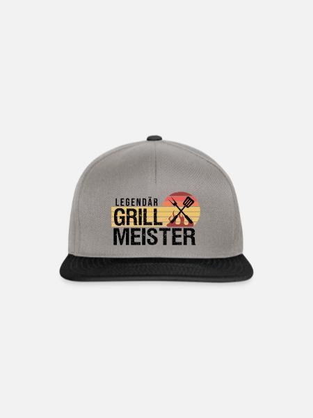 Grillmeister - Snapback Cap - Graphit/Schwarz