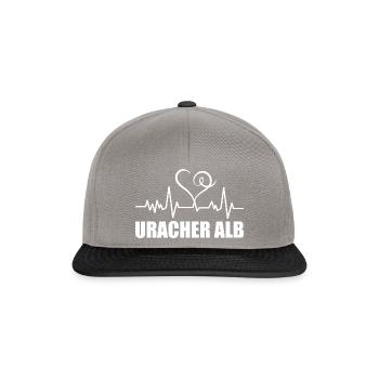 Heartbeat Uracher Alb - Snapback Cap - Graphit/Schwarz - Vorne