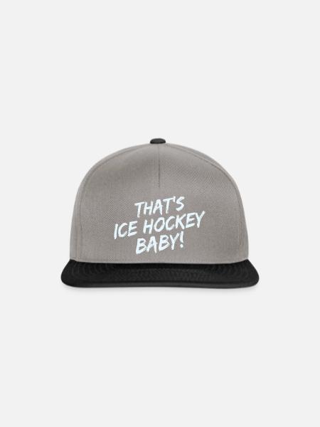 Eishockey - Snapback Cap - Graphit/Schwarz