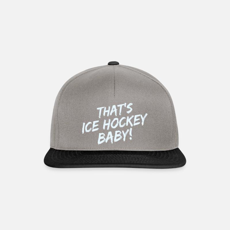 Eishockey - Snapback Cap - Graphit/Schwarz