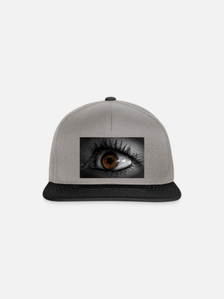 Auge - Snapback Cap - Graphit/Schwarz