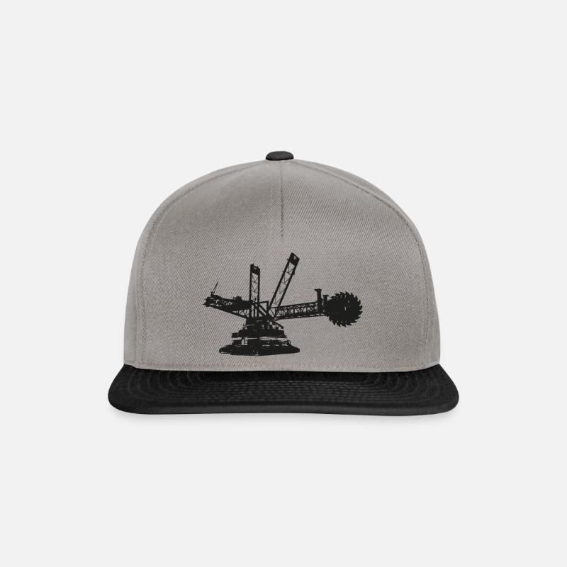 Braunkohle Klima - Snapback Cap - Graphit/Schwarz