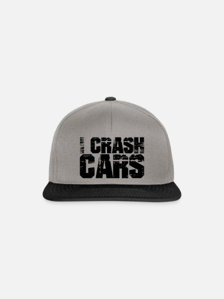 I Crash Cars - Snapback Cap - Graphit/Schwarz