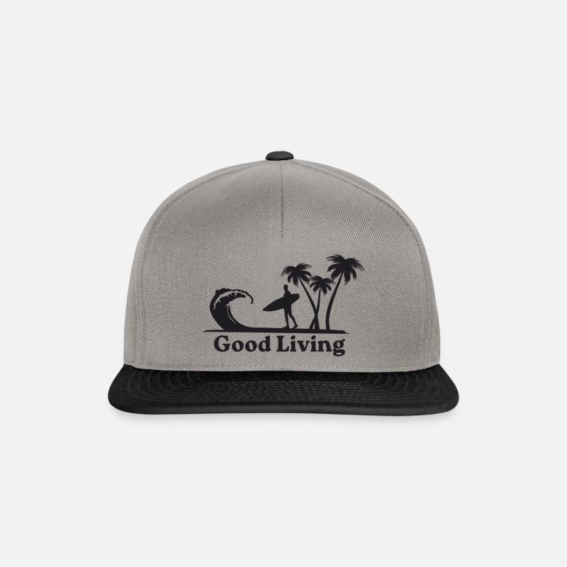 Surfer im Paradies - Snapback Cap - Graphit/Schwarz