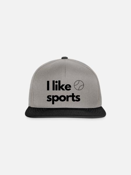 I like sports - Tennis - Snapback Cap - Graphit/Schwarz