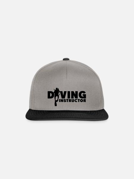 Diving Instructor - Snapback Cap - Graphit/Schwarz