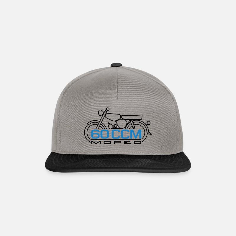 60ccm Moped S51 Emblem - Snapback Cap - Graphit/Schwarz