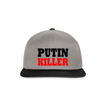 Putin killer - Snapback Cap - graphite/black - Front