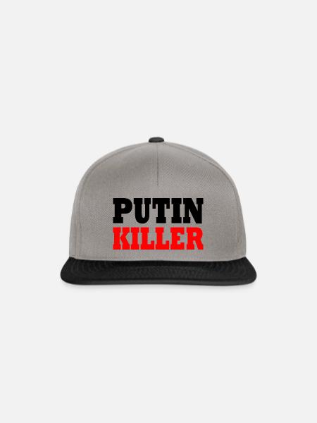 Putin killer - Snapback Cap - Graphit/Schwarz