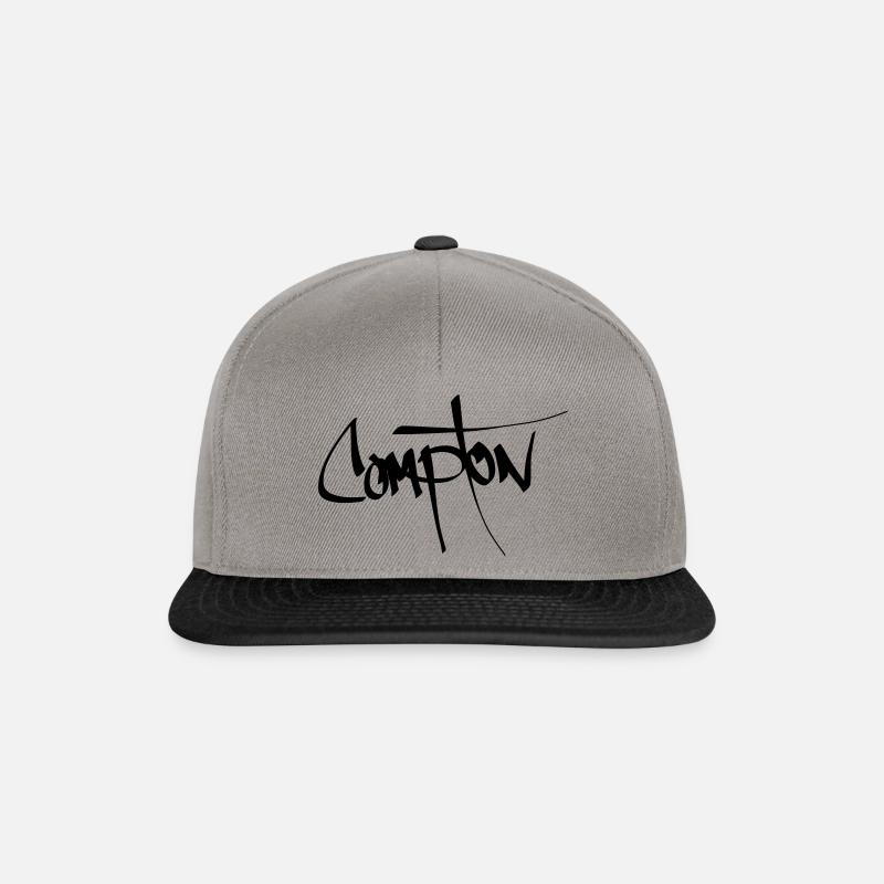 Compton - Casquette snapback - gris graphite/noir