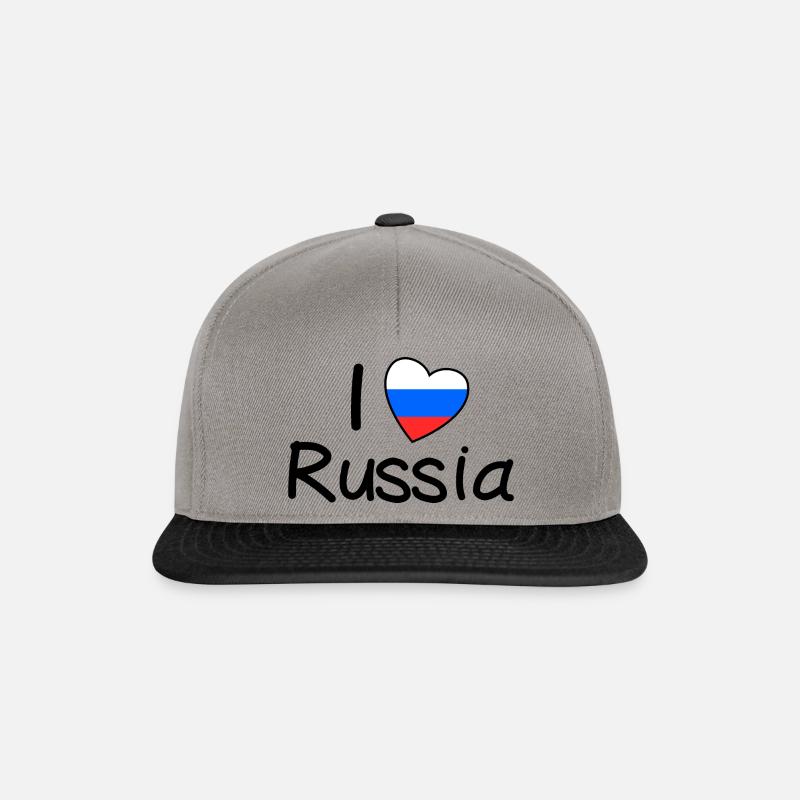 Russie - Casquette snapback - gris graphite/noir