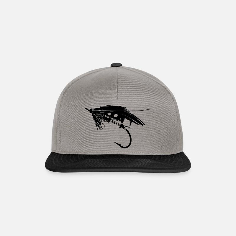 Flyfishing - Snapback Cap - Graphit/Schwarz