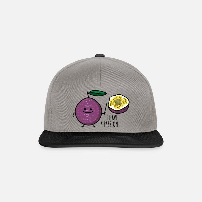 Funny passion fruit - passion - Snapback Cap - graphite/black