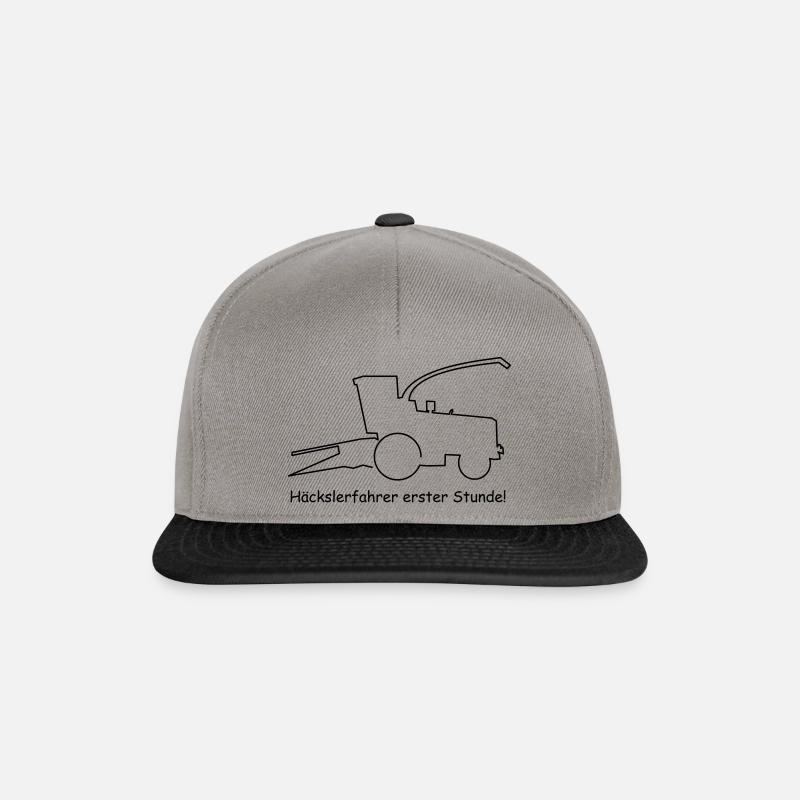 Feldhäcksler Häcksler Oldtimer Silo Mais - Snapback Cap - Graphit/Schwarz