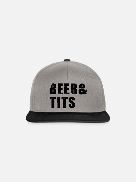 Beer and tits - Snapback Cap - Graphit/Schwarz