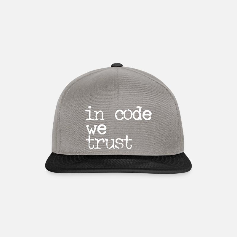 In Code We Trust 2 - Snapback Cap - Graphit/Schwarz