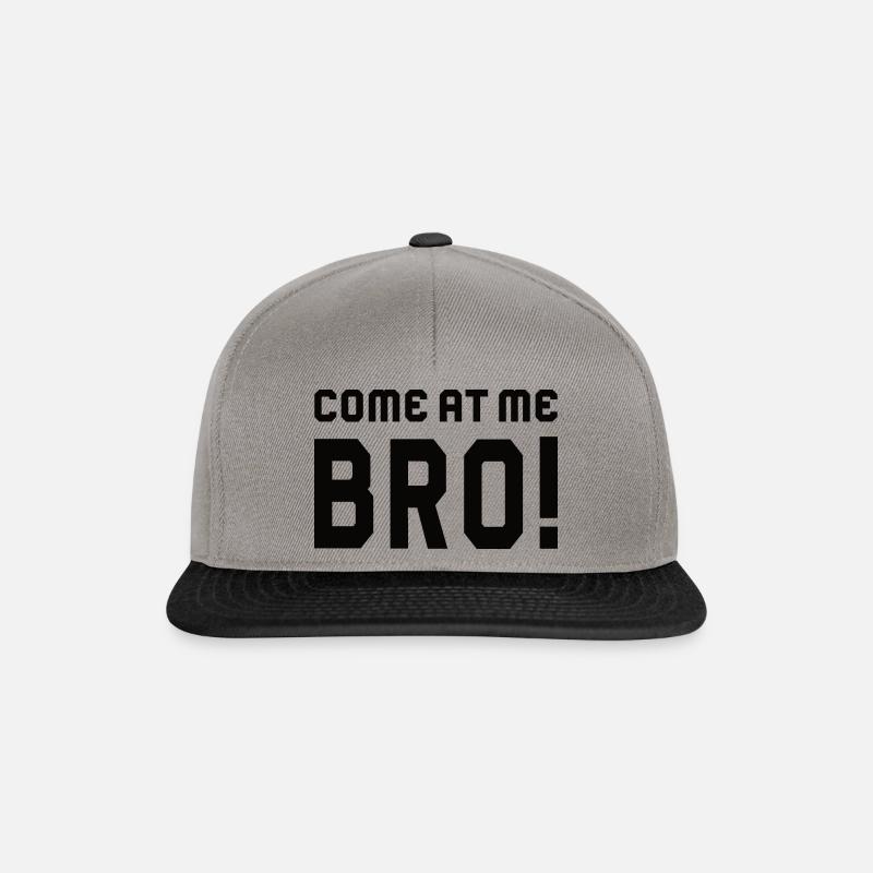 Viens à moi Frère! - Casquette snapback - gris graphite/noir