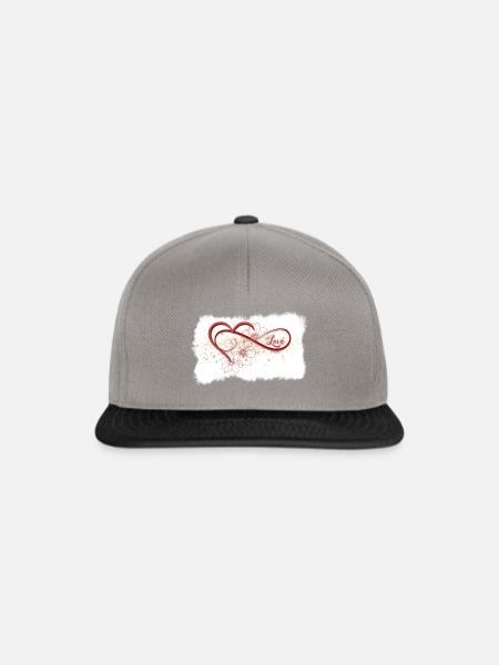 Gold Flower Love - Snapback Cap - Graphit/Schwarz