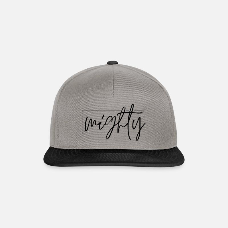 mighty - Snapback Cap - Graphit/Schwarz