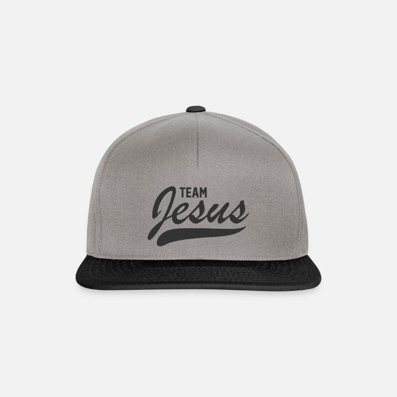 Jesus - Snapback Cap - graphite/black