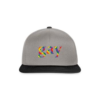 gay - Snapback Cap - Graphit/Schwarz - Vorne