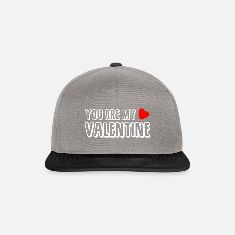 You are my Valentine - Snapback Cap - Graphit/Schwarz